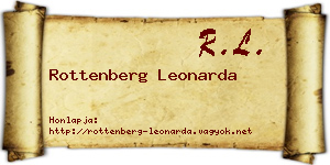 Rottenberg Leonarda névjegykártya